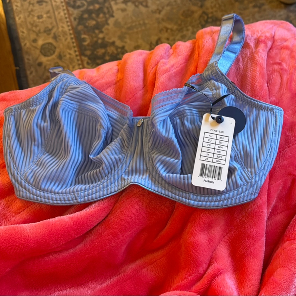 Fantasie Blue Striped Bra